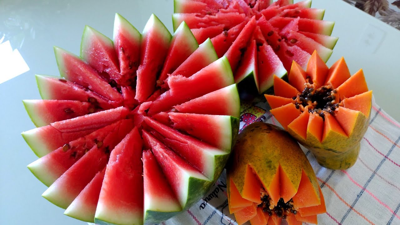 como cortar frutas para DECORAR ceia de natal ano novo #decoraçãocomfrutas #natal #comocortarfrutas