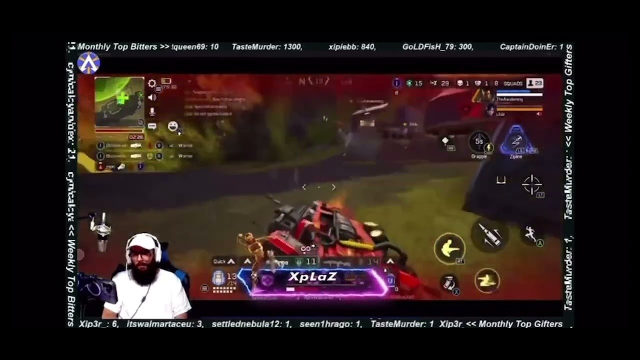 Killing twitch streamers on Apex Mobile