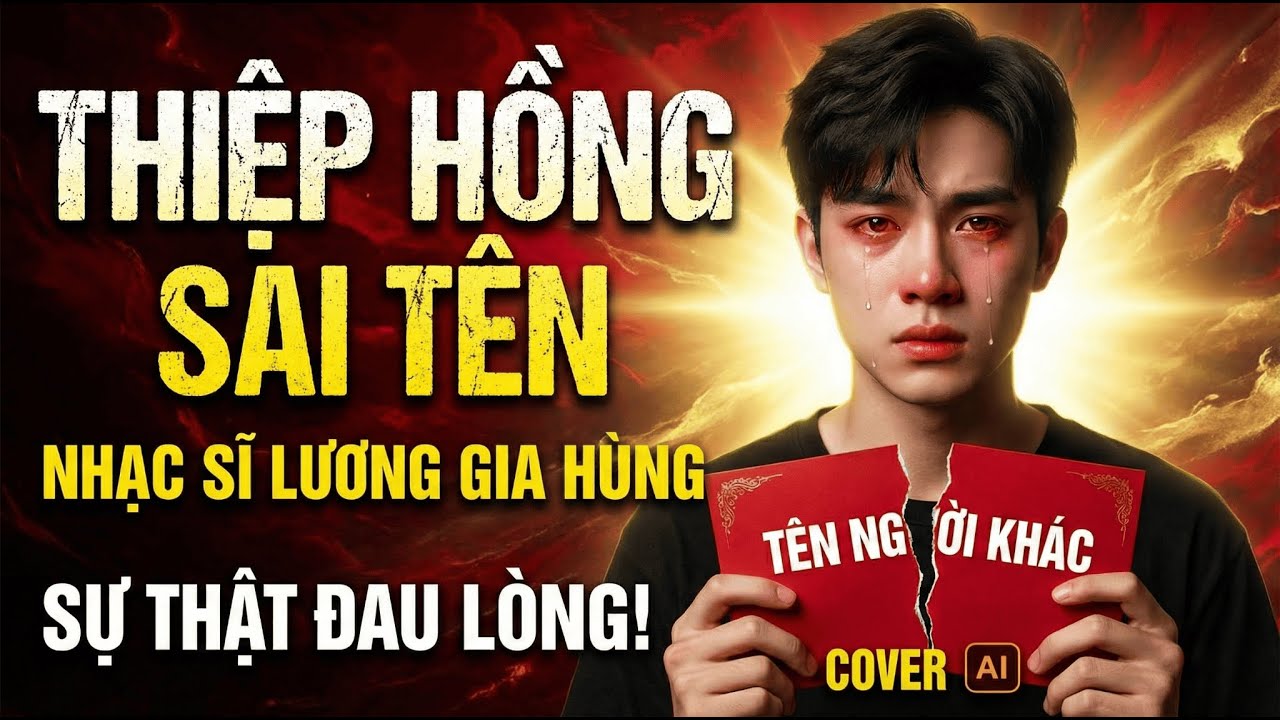 THIỆP HỒNG SAI TÊN - ST: Lương Gia Hùng - Bản AI Cover Nghe Hay Nhức Nhối!
