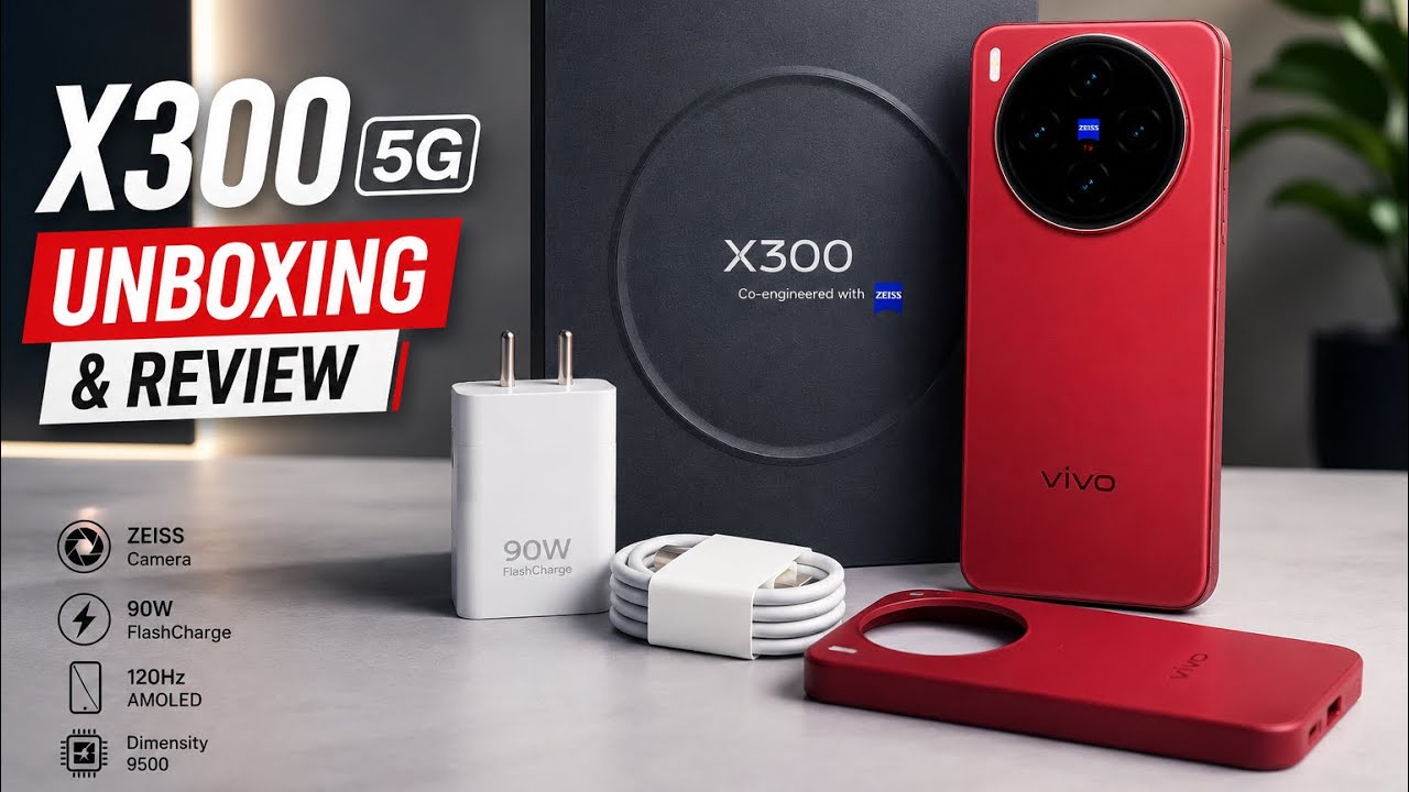 Vivo X300 5G Unboxing & Review || The 200MP Camera King? 📸 100x Zoom is INSANE! 🤯