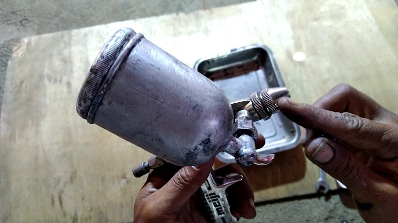 Seting spray guns R2,buat lukis air brush