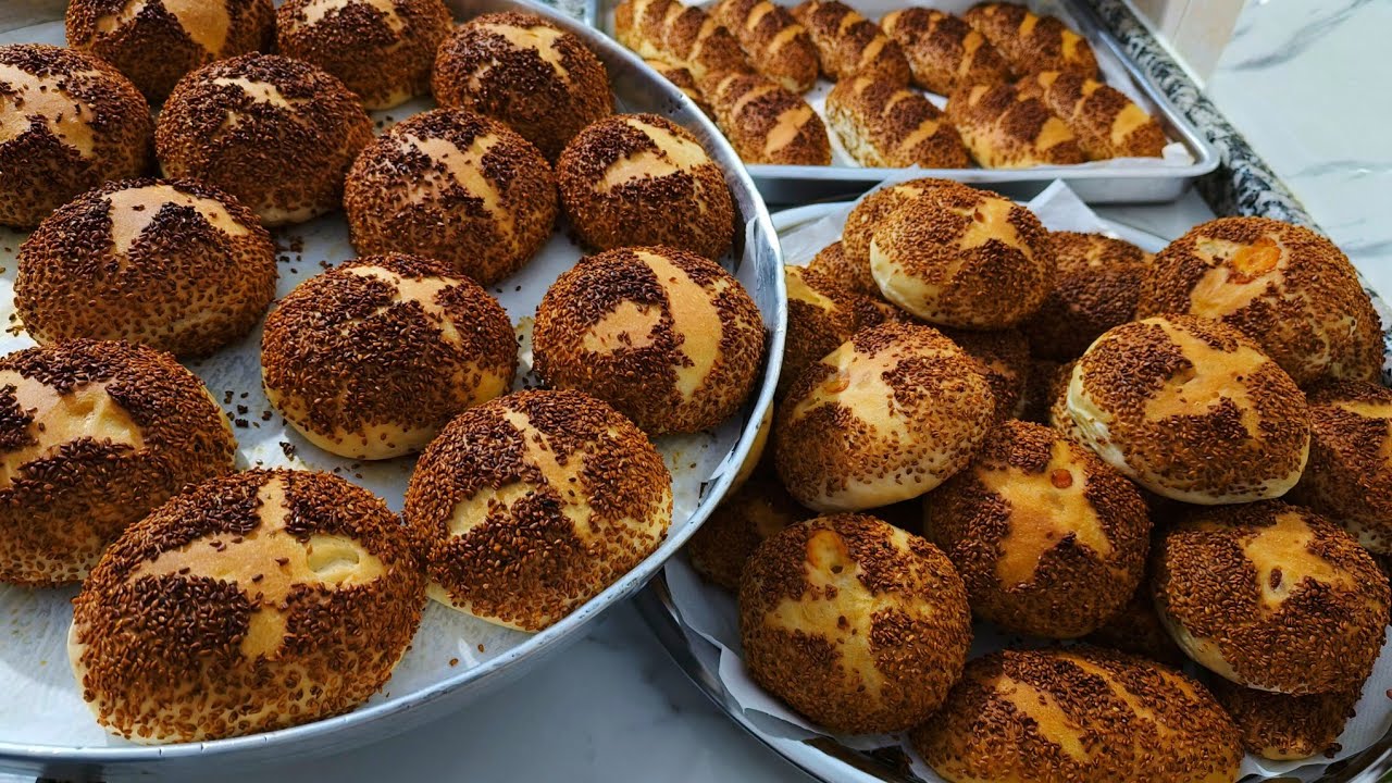 Kıyır Kıyır Simit Tadında Susamlı Poğaça Tarifi 😋
