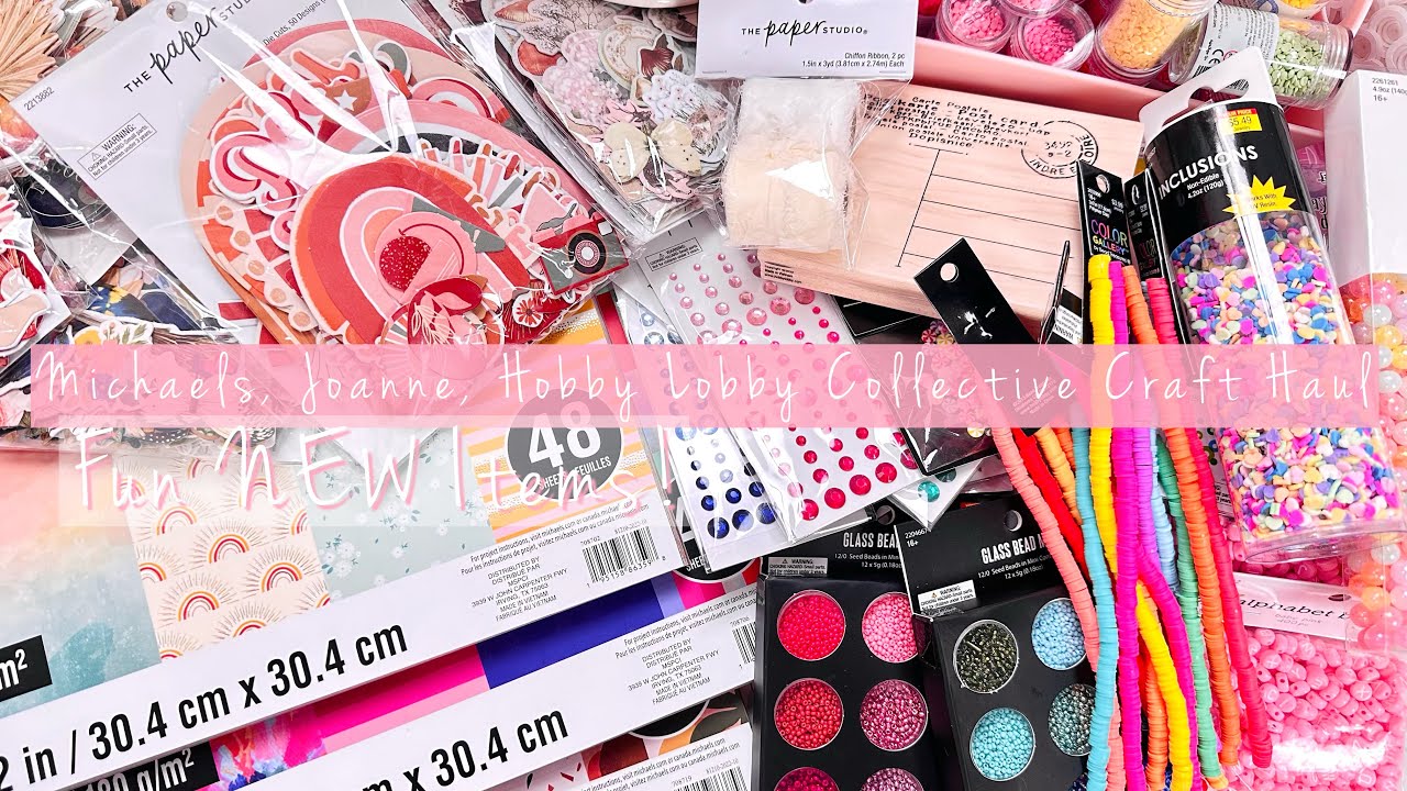 Craft Haul | BIG Joanns, Michaels NEW HOT BUY Paper Pads + Hobby Lobby NEW Die Cut Packs | MUST See!