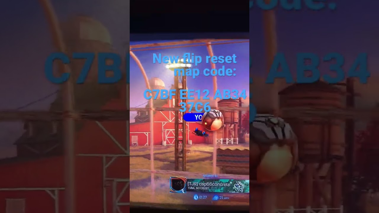 #rocketleague #flipreset #mapcode new flip reset map code
