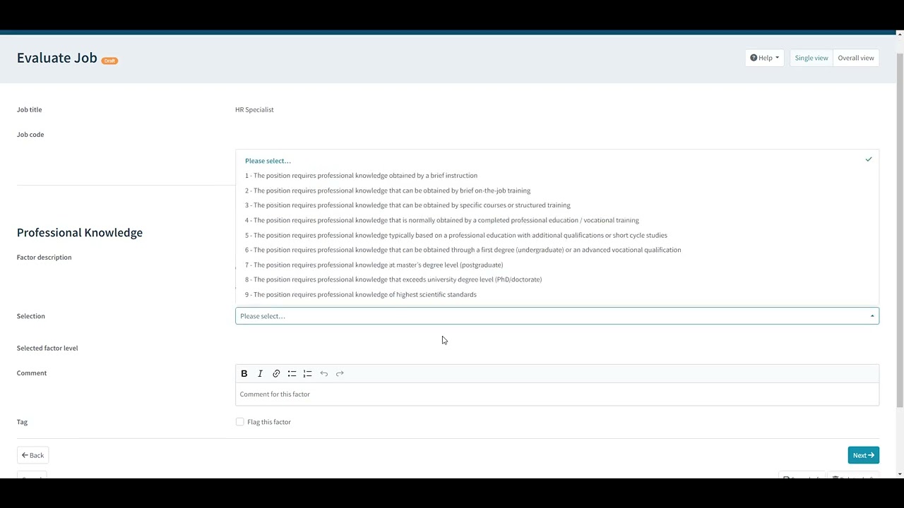 DEMO: Grading a Job