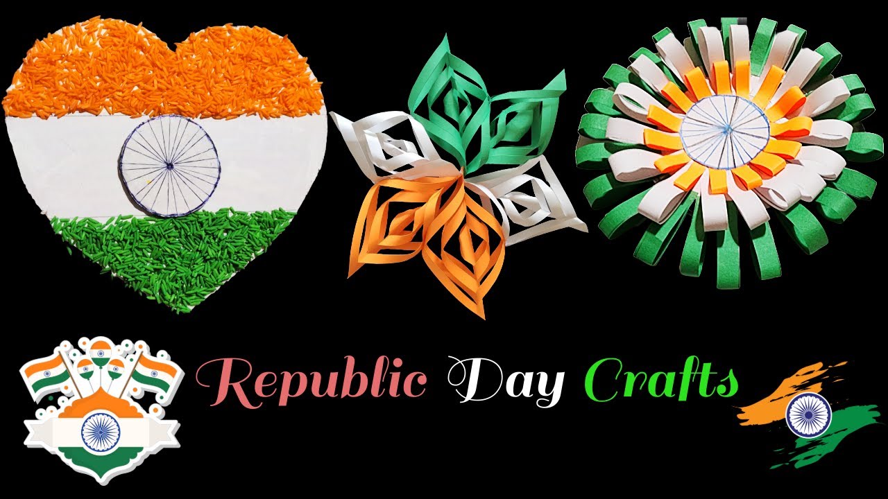 Republic Day Crafts Ideas | Tricolour Crafts Ideas | | 26 January Crafts | Republic Day Paper crafts