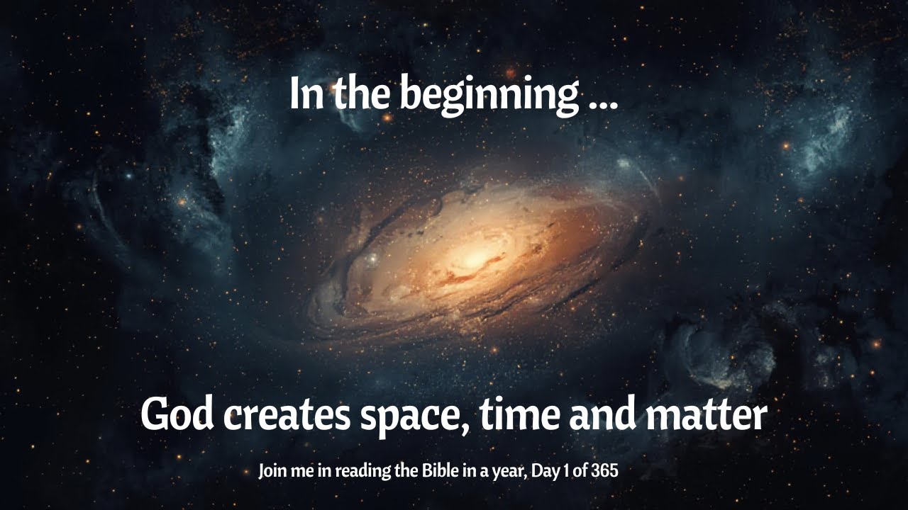God creates space, time and matter. These are the beginnings of space, time and matter.
