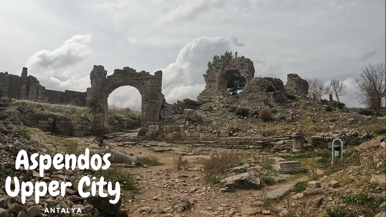 The road to Upper City of Aspendos 4K #travel #travelvlog #ancientcity #antalya  #aspendos