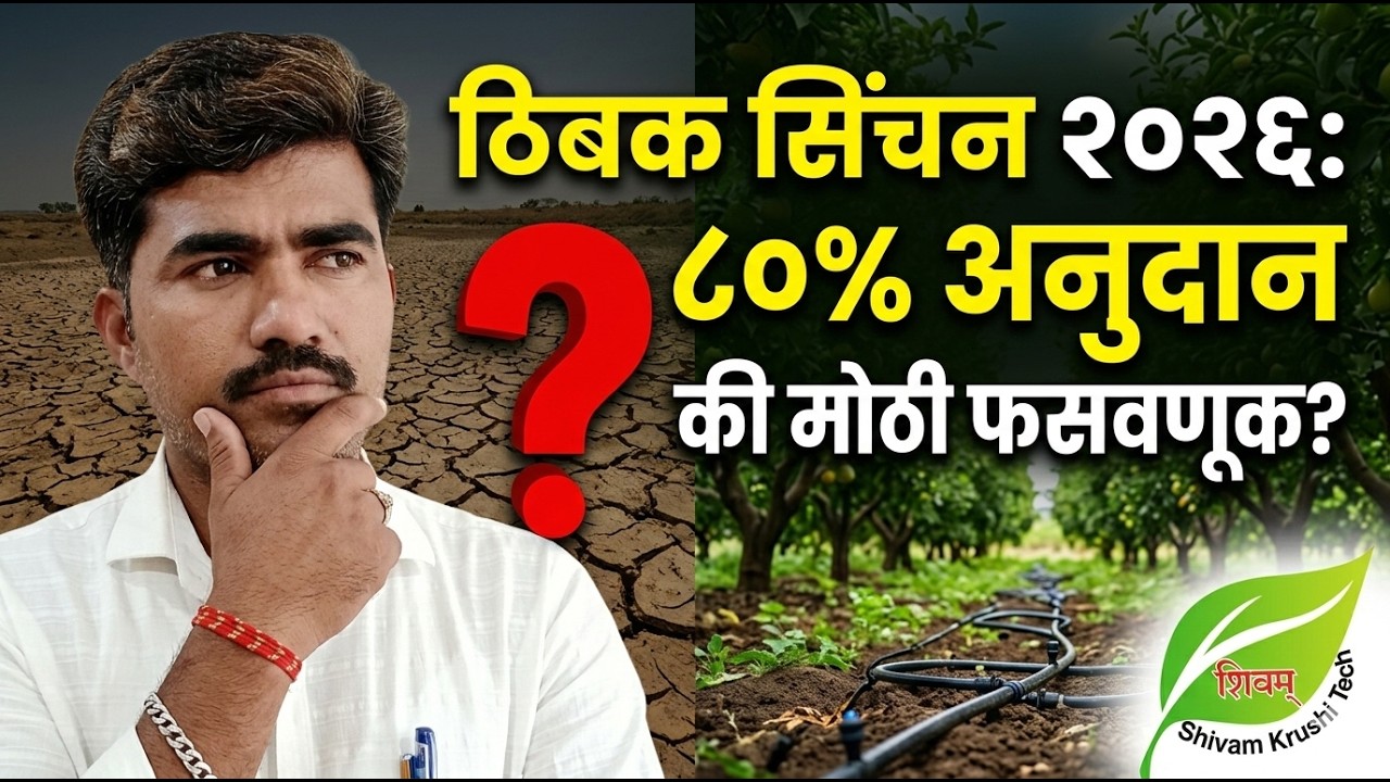 शेतकऱ्यांनो लक्ष द्या! ठिबक सिंचन नवीन नियम आणि अर्ज प्रक्रिया | thibak sinchan anudan 2026 |Mahadbt