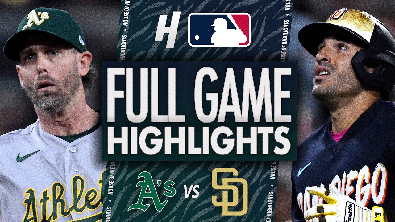 Athletics против San Diego Padres &mdash; ЛУЧШИЕ МОМЕНТЫ МАТЧА 🔥 22 мая 2026 г. Сезон MLB