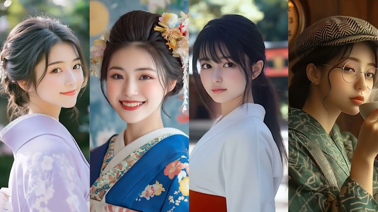 AI Gallery -Kimono- World of Kimonos &times; AI Beauties ★ Official Short FHD
