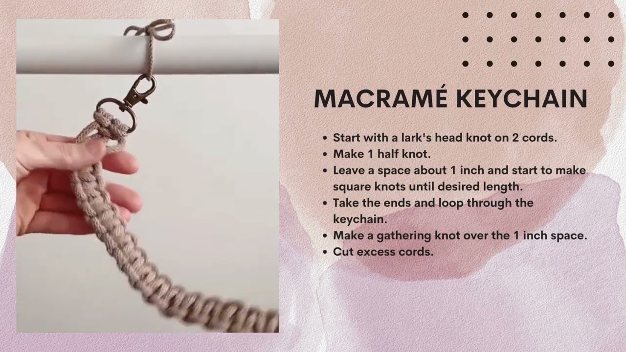 Macram&eacute; Keychain Workshop