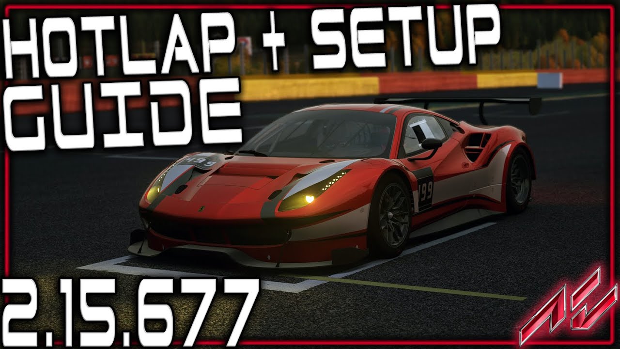 Assetto Corsa Ferrari 458 GT2 Spa #36 RSR 2.15.67 + SETUP + GUIDE + ffb settings Fanatec DD1 + V3