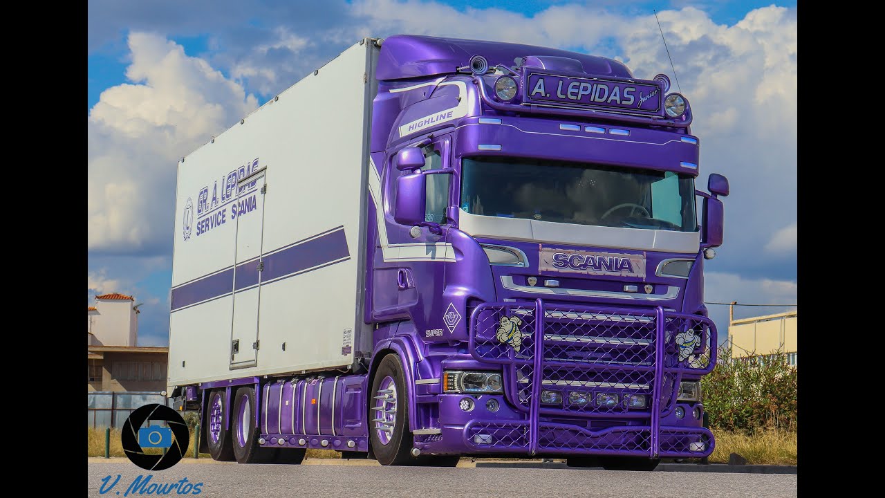 Scania R V8 Lepidas Loud Straight Pipe Sound & Smoke