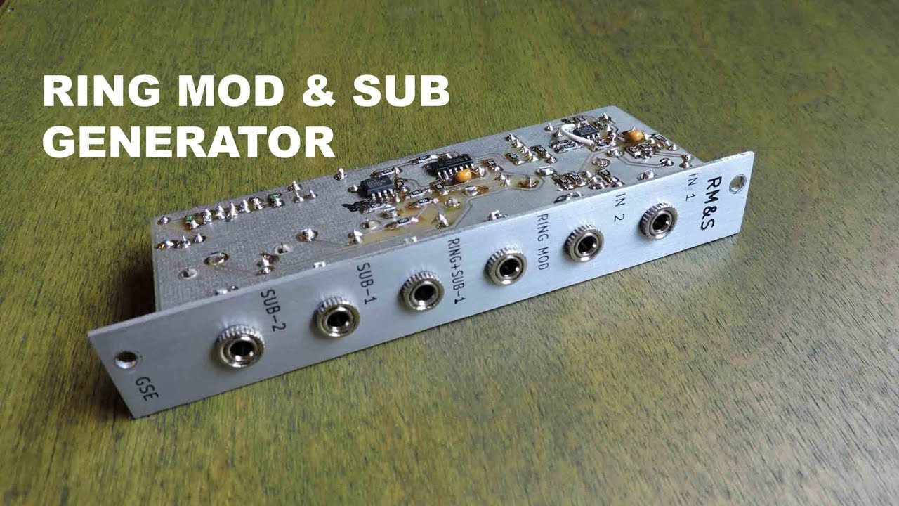 RM&S Ring Mod + Sub-Octave Generator Eurorack Module Prototype