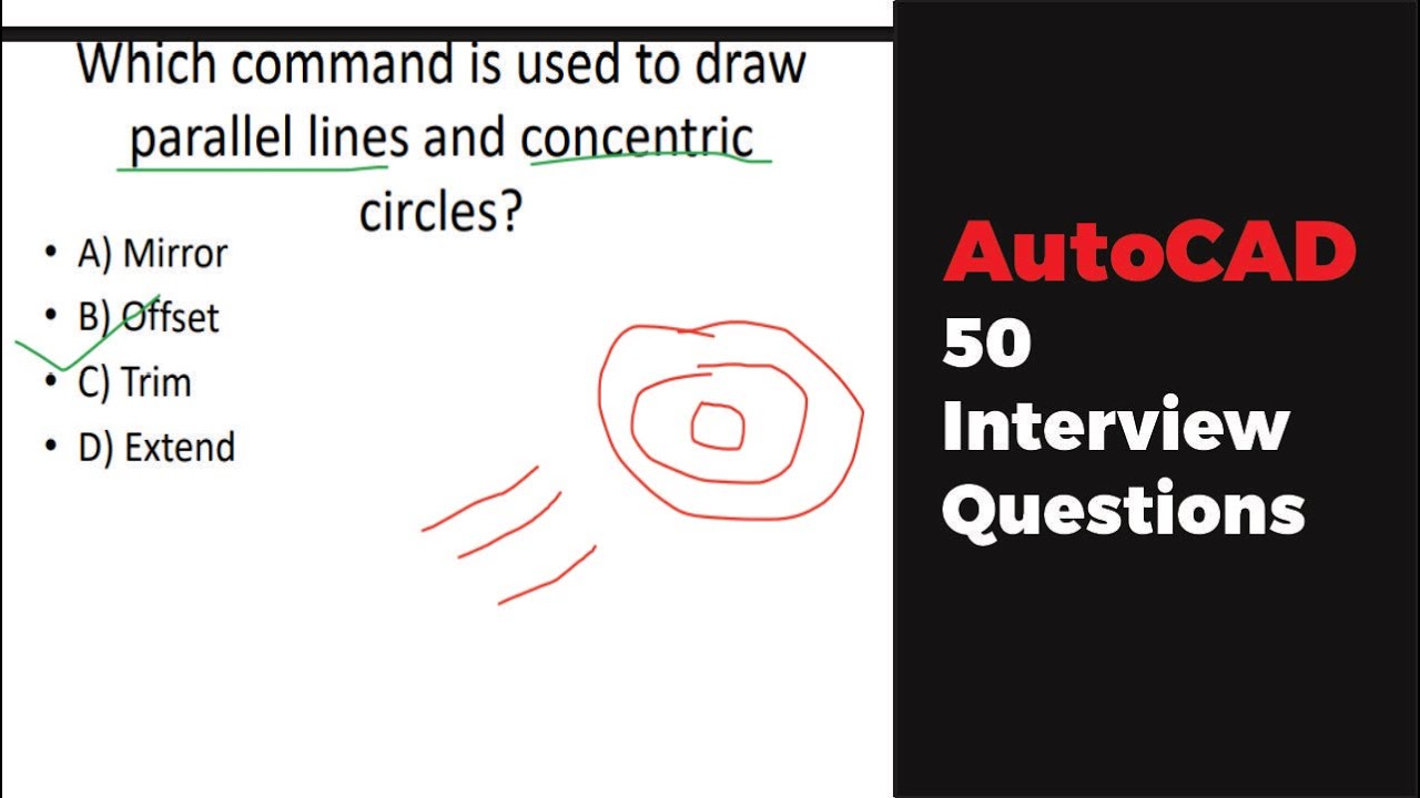 AutoCAD MCQs | Top 50 Questions & Answers for Interview & Competitive Exams (Part 1/10)