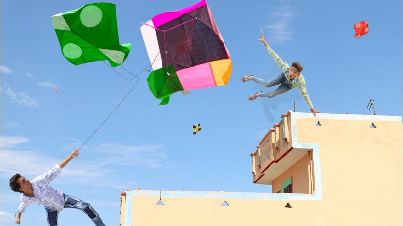 Big Eye Cutting Gudda Catch Vs Big Kite Fight