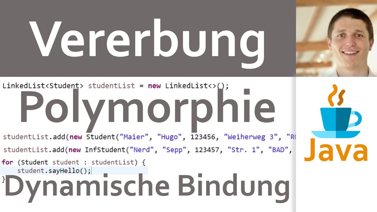 💻 JAVA | Vererbung 07 - Polymorphie und dynamische Bindung