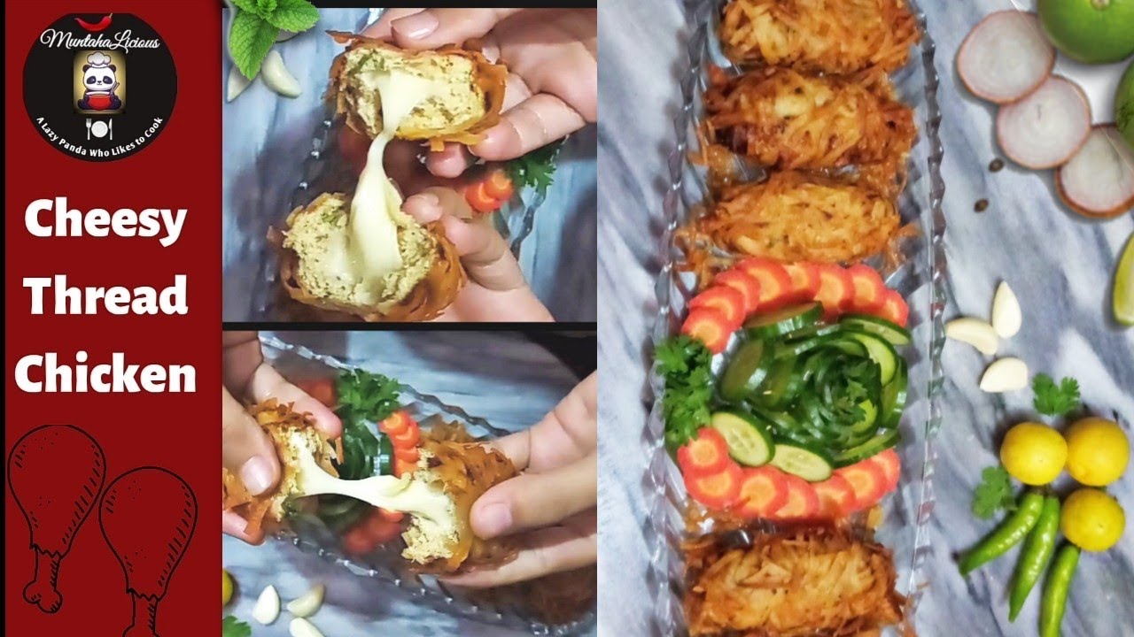 Crispy and CHEESY Thread Chicken | Best Version of Thread Chicken Ever| Chicken Recipes