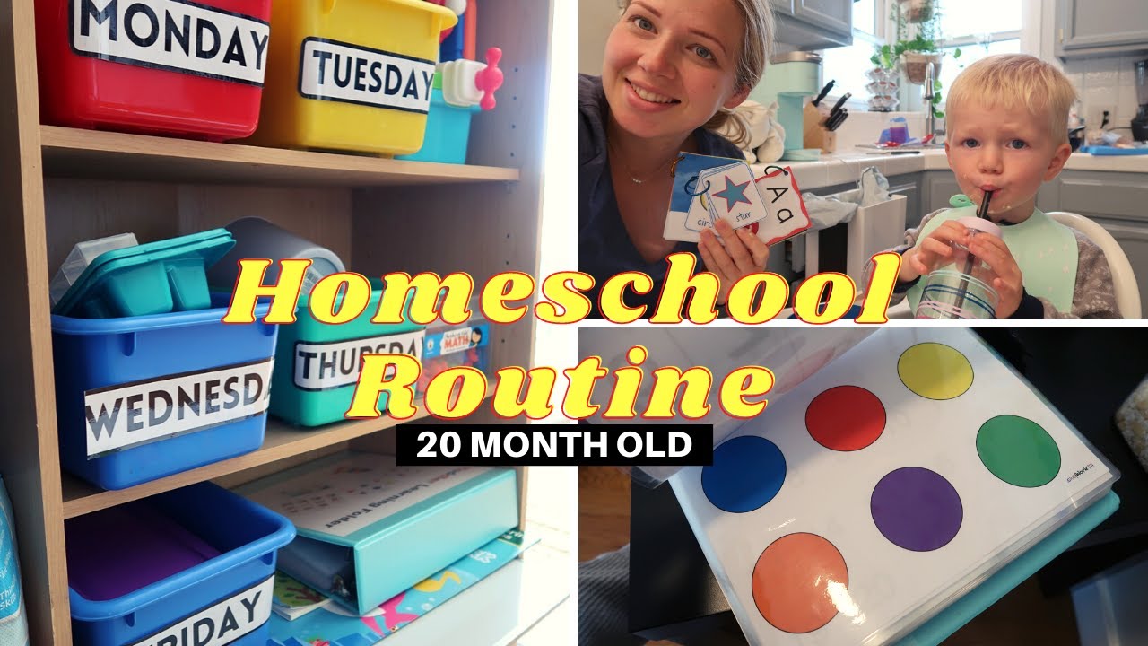 ✏️  Toddler Homeschool Routine🍎  20 Months Old