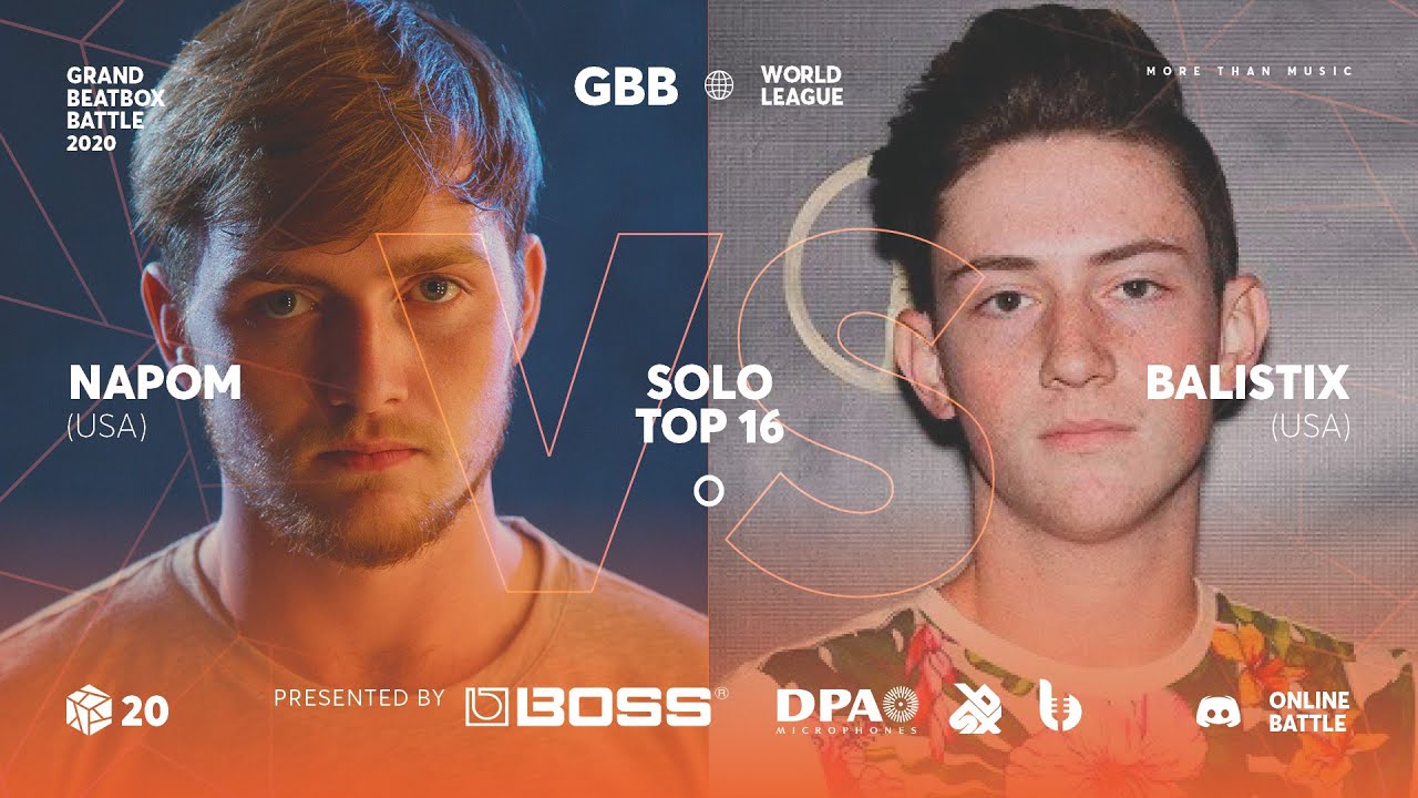 NAPOM vs BALISTIX I Grand Beatbox Battle Online 2020 I Solo TOP 16