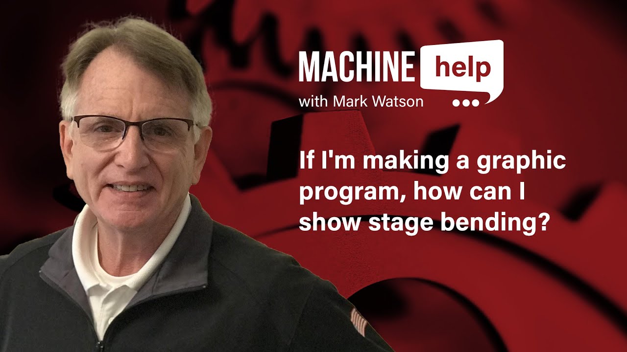 How can I show stage bending in the Bend Sim press brake software? | Machine Help