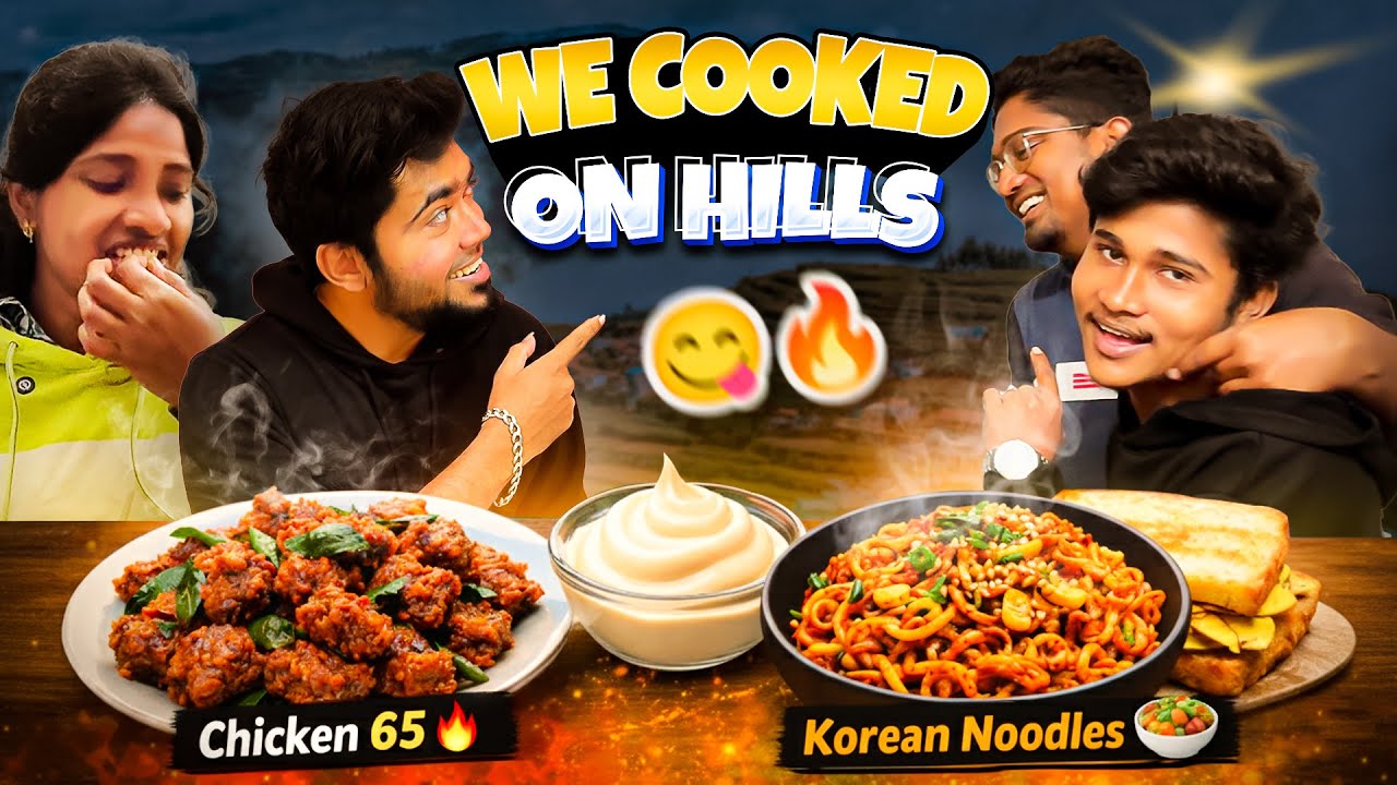 Coonoor Trip-la Family Cooking 😍 | Chicken 65 vs Korean Noodles 🍜 | Fun Vlog Tamil