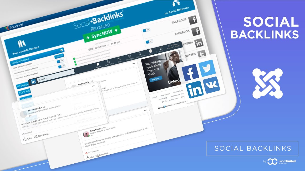 Social Backlinks: Automatic Social Posting for Joomla