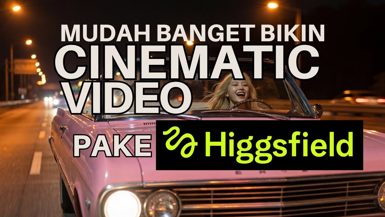 WOW !!! Semudah ini Bikin Music Video 🎥 SINEMATIK Pakai CINEMA STUDIO-nya HIGGSFIELD AI !