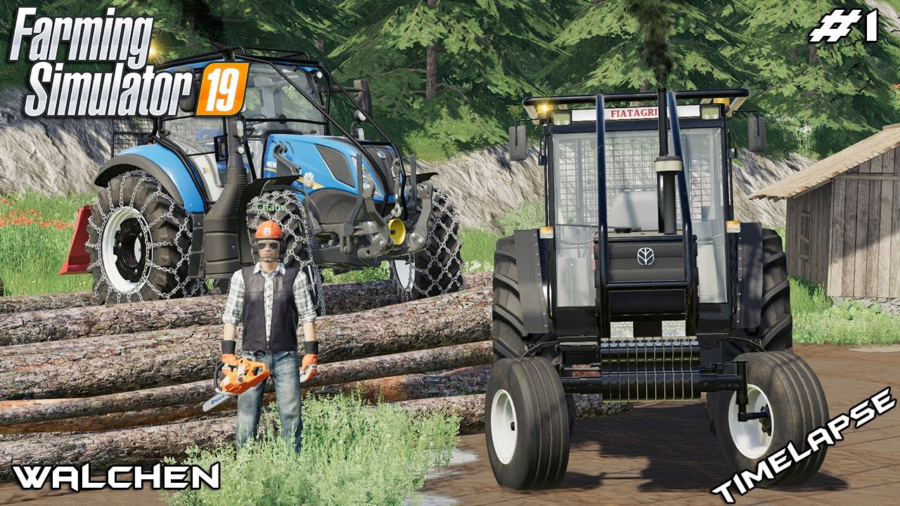 Extreme winching trees w/ @ChataModding  | Forestry Walchen 2K20 | Farming Simulator 19 | Episode 1