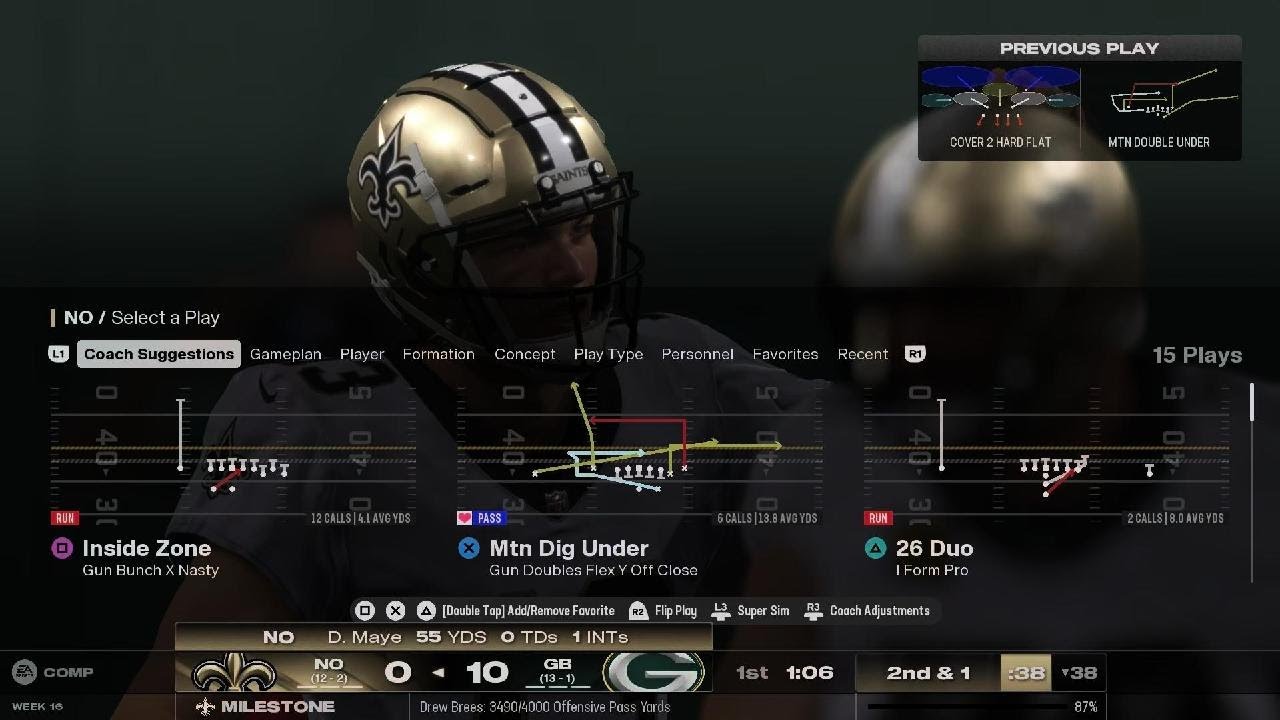 Saints rebuild year 1 game 15