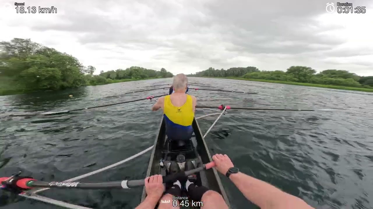 Peterborough Spring Regatta 2025 Open Masters D/E Eights Final Re-row
