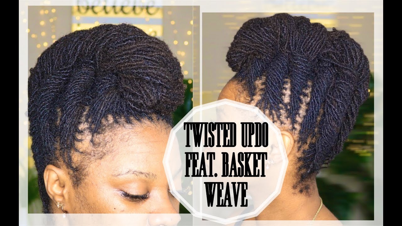 Sisterlocks — Защитный стиль — Скрученная причёска с плетением в корзину | Drknlvely