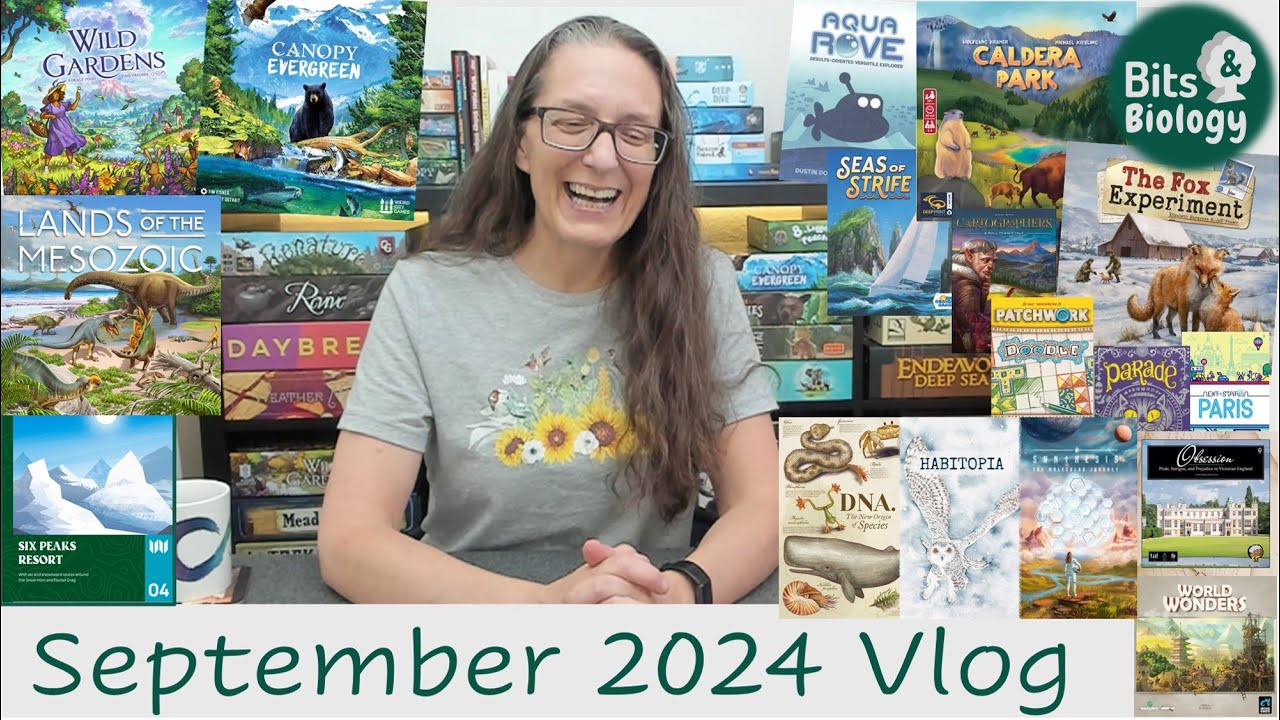 September 2024 Vlog | Top 10 and Nature-Themed Games | Crowdfunding | Bits & Biology