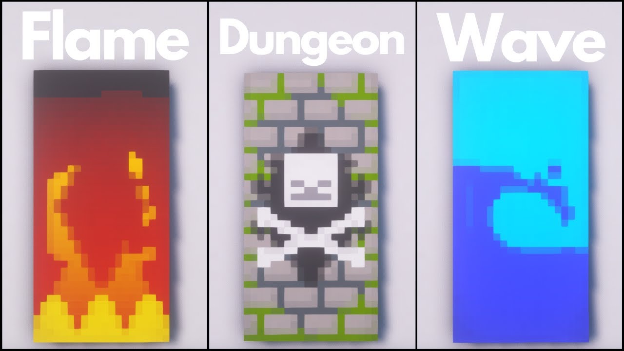 Minecraft: 7 Cool Banner Designs #8 (Tutorial)