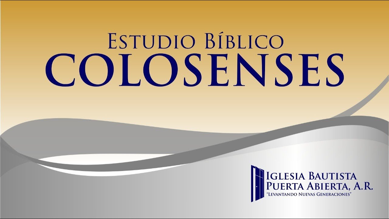 Estudio de Colosenses - 2:16-23 - Pastor David Cortés Peña.