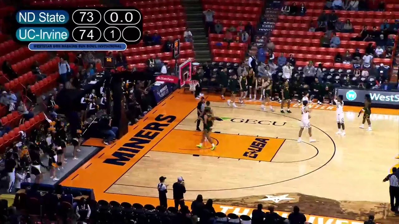2025 WestStar Don Haskins Sun Bowl Invitational: UC Irvine vs. NDSU