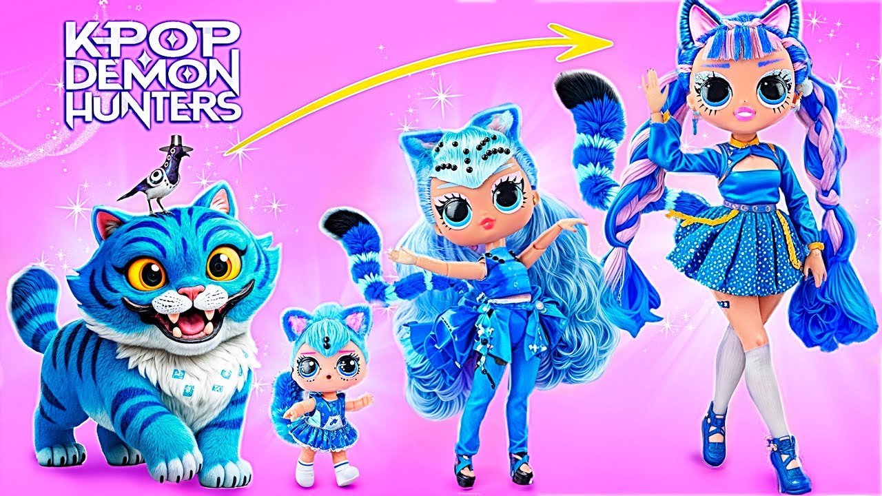 K-pop Demon Hunters: Le Tigre Derpy Grandit! DIY LOL OMG