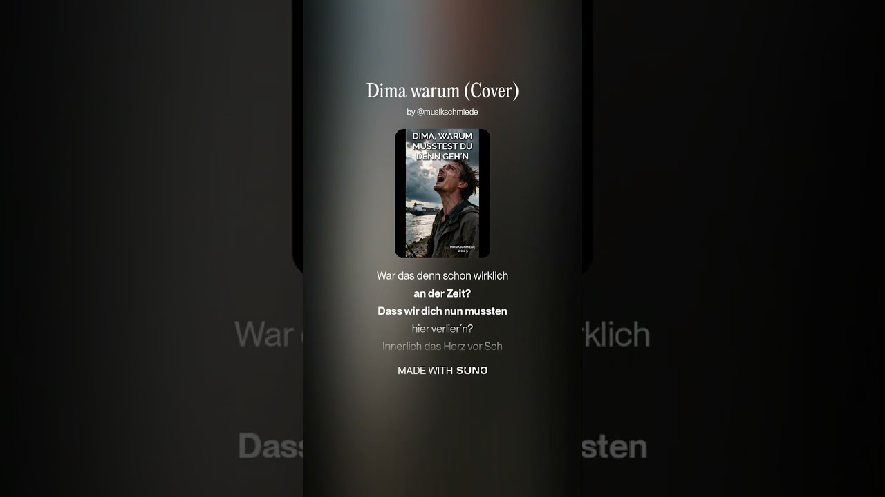 Dima warum musstest du denn gehn - KLASSIK Cover