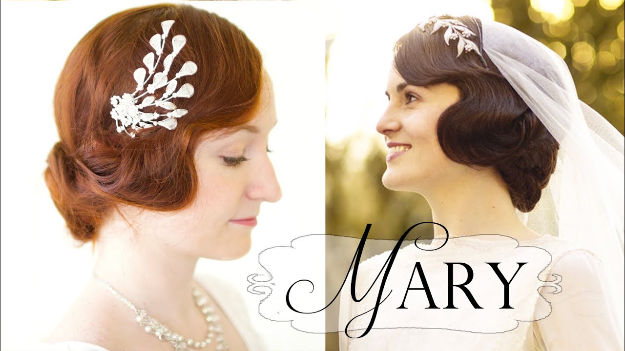 Downton Abbey Hair Tutorial - Mary's 20s Faux Bob Wedding Style