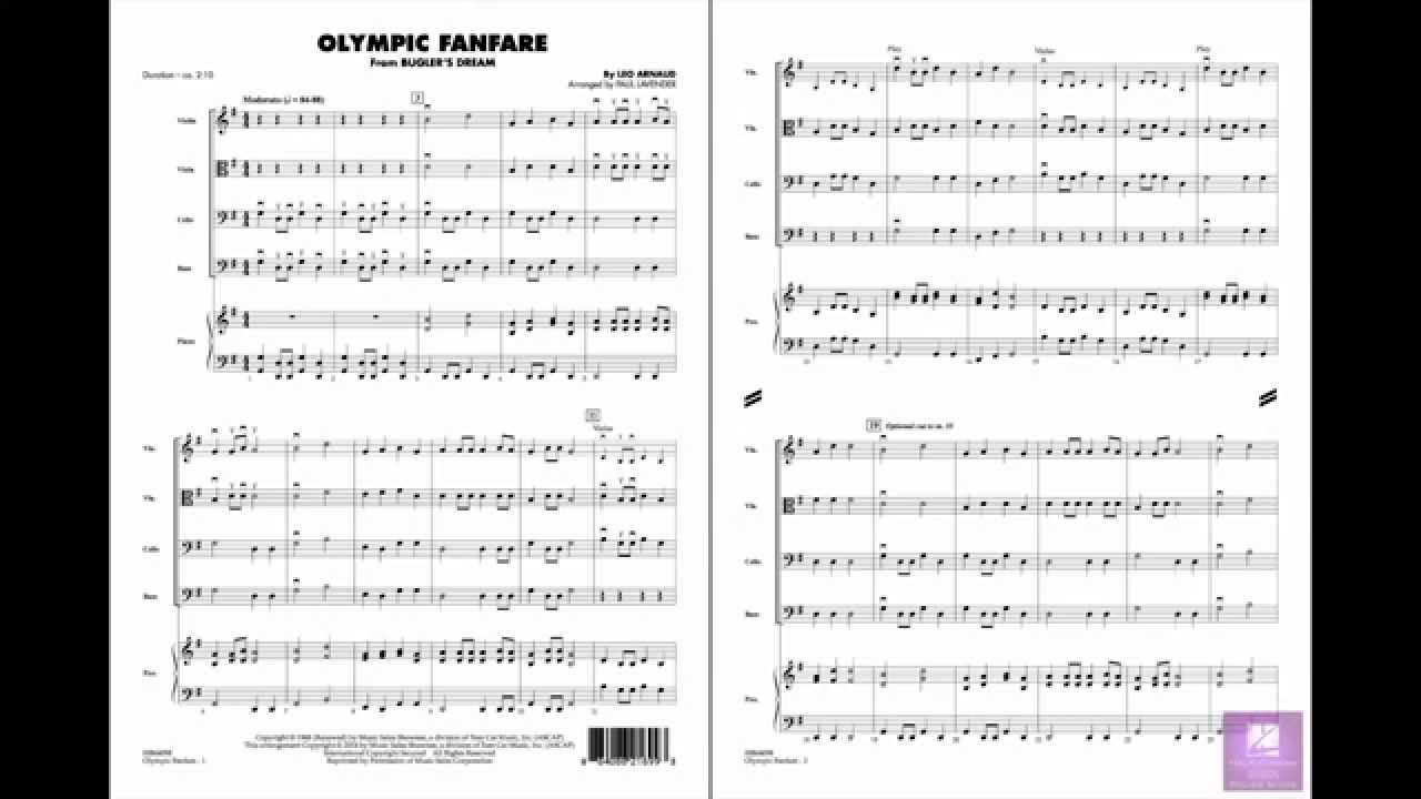 Olympic Fanfare (Bugler's Dream) by Leo Arnaud/arr. Lavender