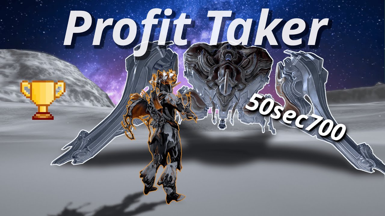 Solo Profit-Taker in 50sec700 (Former World Record) | Warframe Speedrun