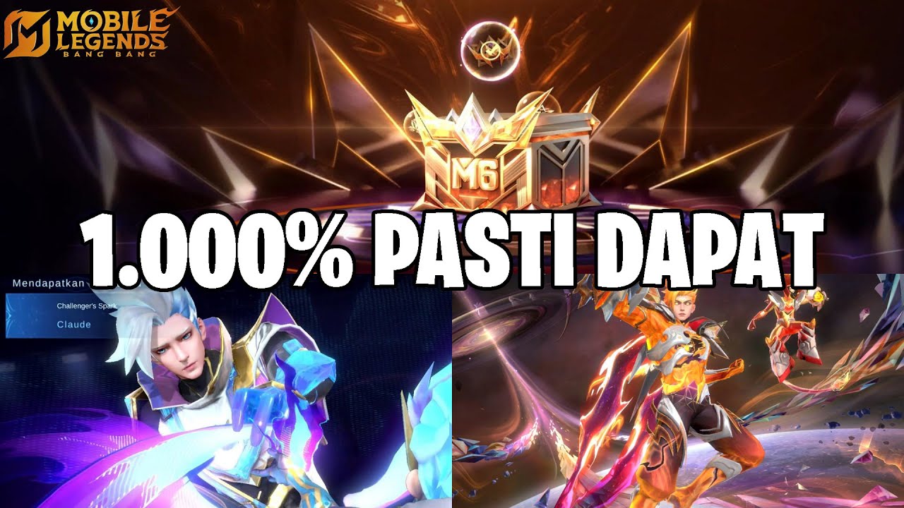 DROP RATE 1.000% PASTI DAPAT M6 PASS DI GACHA SUPPORT CHEST - AUTO CLAIM CLAUDE PRIME! MOBILE LEGEND