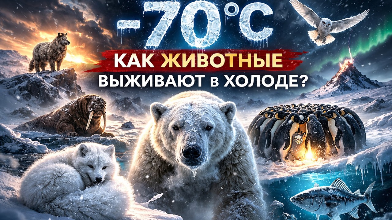 Как животные выживают при −70 °C: тайны экстремального холода