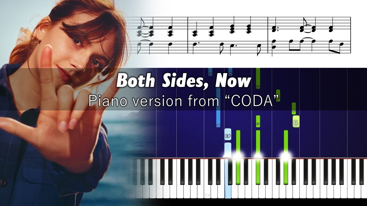 Joni Mitchell - Both Sides Now (CODA) - ACCURATE Piano Tutorial + SHEETS