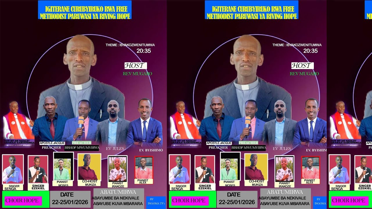 LIVE AMATERANIRO YO KUCHUMWERU  FREE METHODIST CHURCH NAKIVALE  NA APOTRESTLE JAQUE KUVA MURWANDA