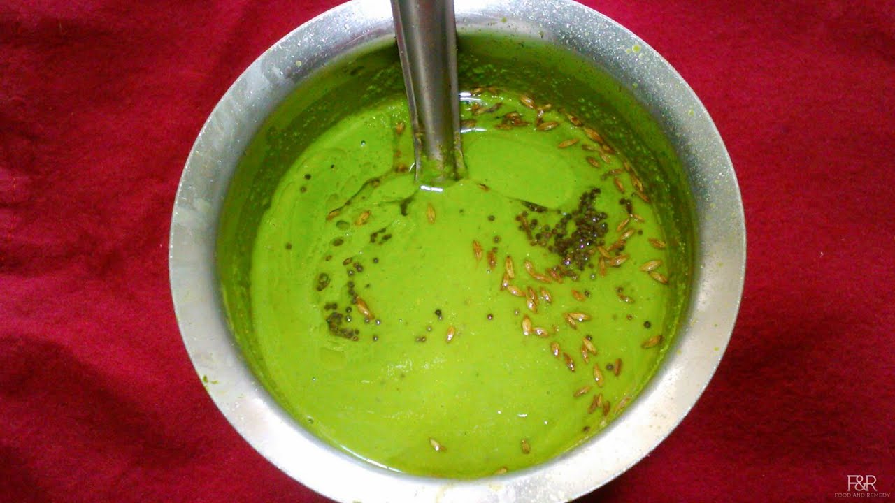 Palak  thambuli   recipe | Spinach Thambli Recipe | easy and  Nutritious side dish
