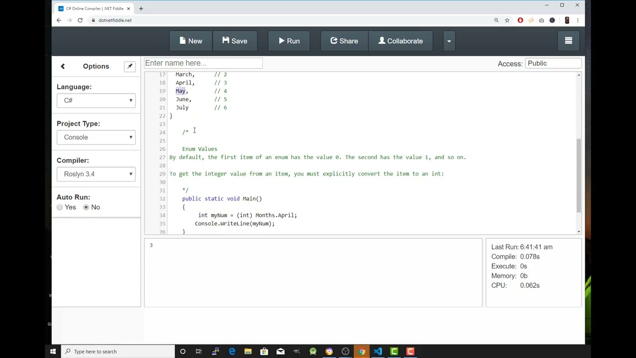 C#Tutorial in Tagalog 109 Enum