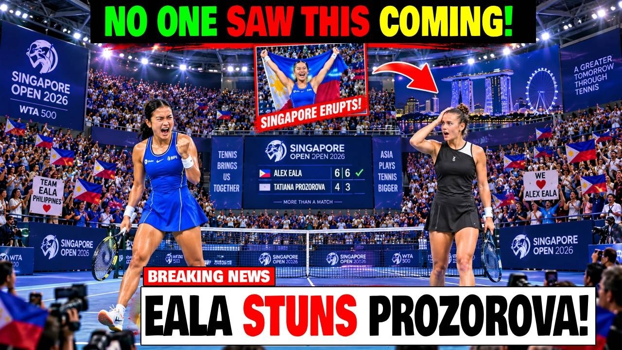 NO ONE SAW THIS COMING! Alex Eala STUNS Prozorova  SINGAPORE GOES WILD!