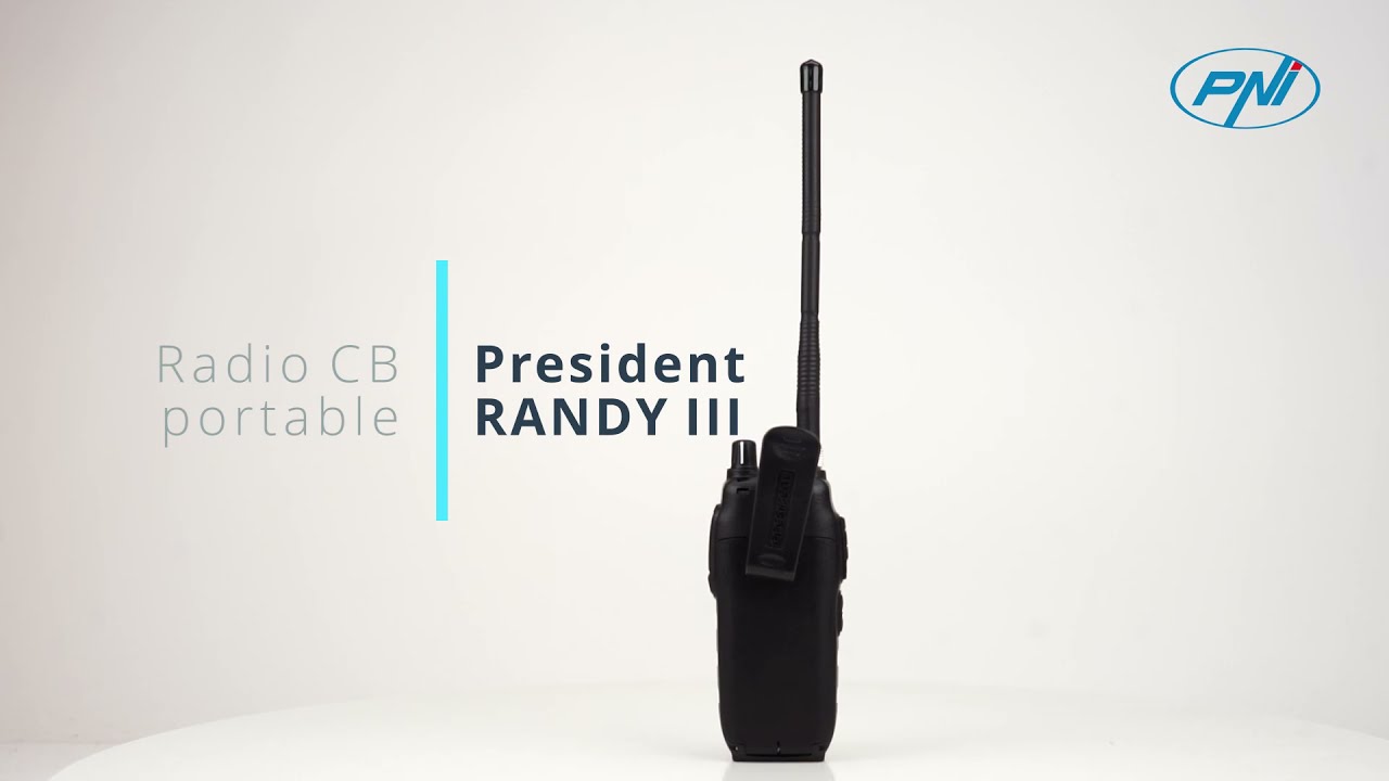 Président Randy III AmFM walkie CB 27 Batterie Lithium 1800 mAh FR